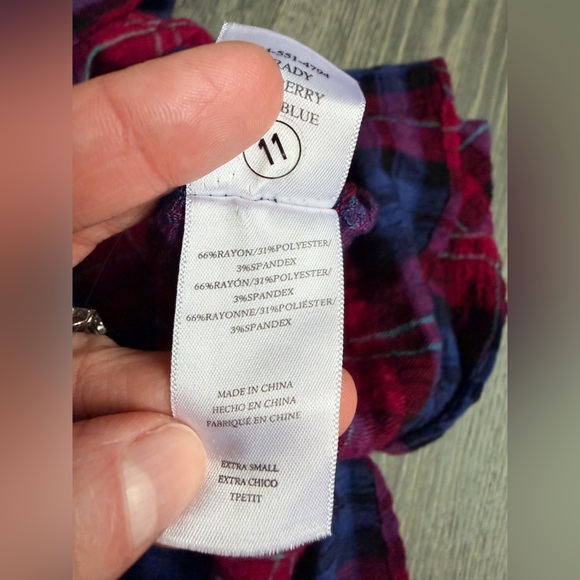 Rails Brady Top in Mulberry Teal Blue Size XS - Picture 8 of 9